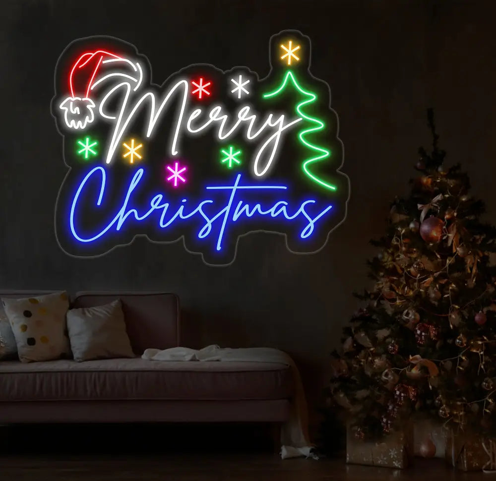 Merry Christmas Neon Sign Merry Christmas Led Sign Christmas Neon Light Christmas Quote Wall Art Christmas House Wall
