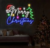 Merry Christmas Neon Sign Merry Christmas Led Sign Christmas Neon Light Christmas Quote Wall Art Christmas House Wall