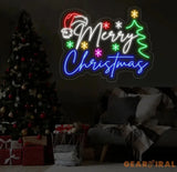 Merry Christmas Neon Sign Merry Christmas Led Sign Christmas Neon Light Christmas Quote Wall Art Christmas House Wall