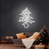 Merry Xmas Pine Tree Neon Sign