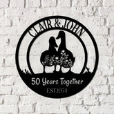 Metal Duck House Sign Led Light Personalized Duck Couple Decor Duck Farm Sign Farmhouse Decor - Gearviral