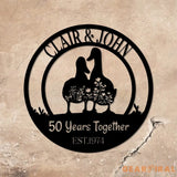 Metal Duck House Sign Led Light Personalized Duck Couple Decor Duck Farm Sign Farmhouse Decor - Gearviral