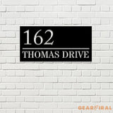 Metal House Number Sign Outdoor Address Number Sign Front Porch Address Plaque Personalized Metal Art Housewarming Gift