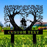 Metal Sign Bride and Groom Name Sign Personalized Name LED Lights Wedding Sign Outdoor Door Monogram Wedding Metal sign