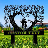 Metal Sign Bride and Groom Name Sign Personalized Name LED Lights Wedding Sign Outdoor Door Monogram Wedding Metal sign