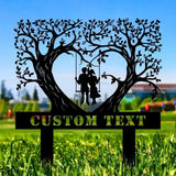Metal Sign Bride and Groom Name Sign Personalized Name LED Lights Wedding Sign Outdoor Door Monogram Wedding Metal sign