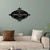 Metal Sign Decorative Name Sign Personalized Split Letter Last Name Christian Sign Outdoor Door Hanger Housewarming