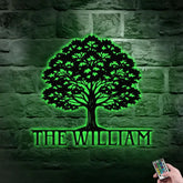 Metal Sign Family Name Life Tree Name Sign Personalized Split Letter Last Name Halloween Sign Outdoor Door Monogram