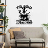 Metal Sign Halloween Castle If You Dare Decorative Name Sign Personalized Split Letter Last Name Halloween Sign Outdoor