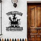 Metal Sign Halloween Castle If You Dare Decorative Name Sign Personalized Split Letter Last Name Halloween Sign Outdoor