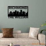 Metal Sign Mine Place Name Sign Personalized Led Sign Last Name Halloween Sign Outdoor Door Monogram - Gift for Him