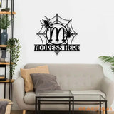Metal Sign Monograms Halloween Name Sign Personalized Name LED Lights Halloween Sign Outdoor Door Monogram Halloween