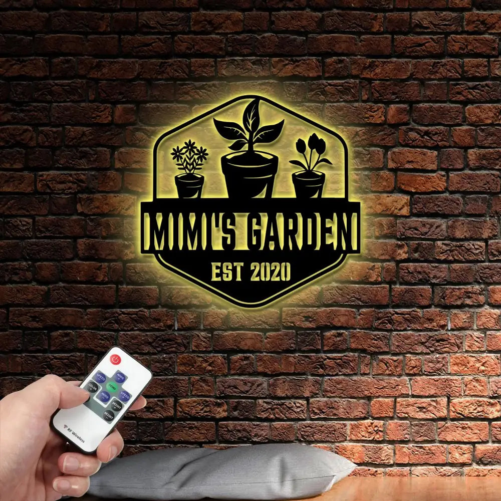 Mimi’s Garden Sign Nana Garden Stake Metal Garden Tools Outdoor Garden Decor Grandma Mom Mother’s Day Gift Gardener