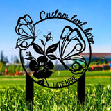 Mom Grandma Garden Sign Metal Stake Personalized Name Yard Sign Outdoor Door Garden Decor Metal Sign Garden Lovers