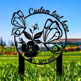 Mom Grandma Garden Sign Metal Stake Personalized Name Yard Sign Outdoor Door Garden Decor Metal Sign Garden Lovers
