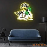Money Talk Neon Sign x Acrylic Artwork