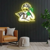 Money Talk Neon Sign x Acrylic Artwork