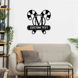 Monogrammed Candy Cane Metal Christmas Sign Christmas Decor Christmas Metal Sign Christmas Wall Decor Candy Metal LED