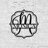 Monograms Family Name Metal Sign with LED Lights Personalized Family Name Metal Sign Family Wall Decor Personalized