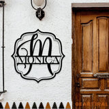 Monograms Family Name Metal Sign with LED Lights Personalized Family Name Metal Sign Family Wall Decor Personalized