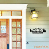 Mountain and Forest Metal Wall Art Housewarming Gif Personalize Metal Sign Metal Decor,Housewarming Mountain Wall art