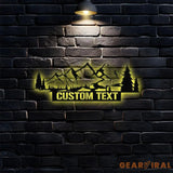 Mountain and Forest Metal Wall Art Housewarming Gif Personalize Metal Sign Metal Decor,Housewarming Mountain Wall art