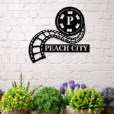 Movie Theatre Sign Family Name Metal Sign LED Movie Theatre Sign Monogram Movie Theatre Sign Wedding Gift Metal