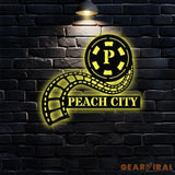 Movie Theatre Sign Family Name Metal Sign LED Movie Theatre Sign Monogram Movie Theatre Sign Wedding Gift Metal