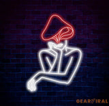 Mushroom Lady Led Neon Sign Girl Body Neon Sign Bar Neon Sign for Man Cave Decor Bedroom Wall Decor Party Art