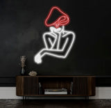 Mushroom Lady Led Neon Sign Girl Body Neon Sign Bar Neon Sign for Man Cave Decor Bedroom Wall Decor Party Art