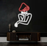 Mushroom Lady Led Neon Sign Girl Body Neon Sign Bar Neon Sign for Man Cave Decor Bedroom Wall Decor Party Art