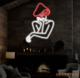 Mushroom Lady Led Neon Sign Girl Body Neon Sign Bar Neon Sign for Man Cave Decor Bedroom Wall Decor Party Art