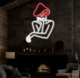 Mushroom Lady Led Neon Sign Girl Body Neon Sign Bar Neon Sign for Man Cave Decor Bedroom Wall Decor Party Art