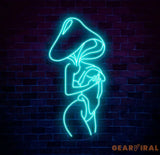 Mushroom Lady Led Neon Sign Girl Body Neon Sign Bar Neon Sign for Man Cave Decor Bedroom Wall Decor Party Art