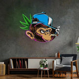 Naughty Monkey LED Neon Sign Light Pop Art