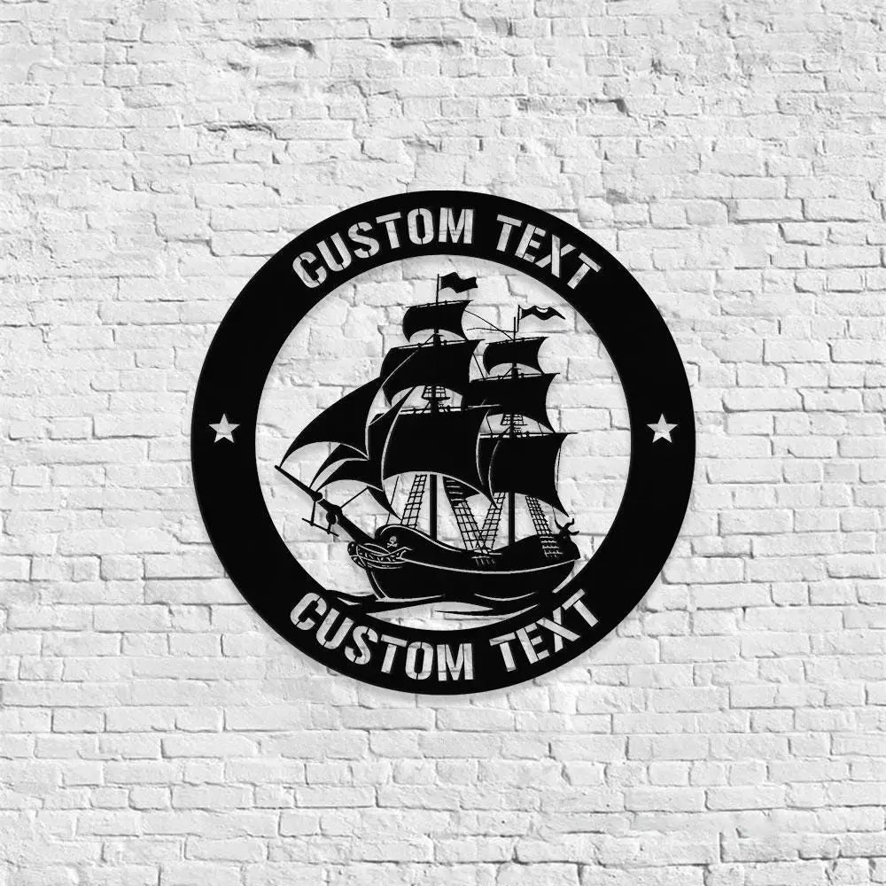 Nautical Metal Wall Sign Personalized Family Name Metal Sign Outdoor Door Decor Nautical Wall Art Gift for Housewarming