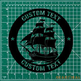 Nautical Metal Wall Sign Personalized Family Name Metal Sign Outdoor Door Decor Nautical Wall Art Gift for Housewarming