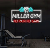 No Pain No Gain Neon Sign Handmade Neon Sign Home Gym Decor Gift for Gym Lover Gifts For Him Fitness Decor Workout Room