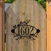 Number Address Door Sign - Number Address Wall Decor - Personalize Number Address Metal Sign - Address Wall Sign