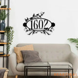 Number Address Door Sign - Number Address Wall Decor - Personalize Number Address Metal Sign - Address Wall Sign
