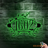 Number Address Door Sign - Number Address Wall Decor - Personalize Number Address Metal Sign - Address Wall Sign