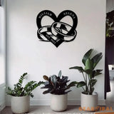 Our Anniversary Rings Metal Sign Personalized Wedding Anniversary Gift For Couple Gift For Parents Year Anniversary