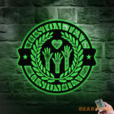 Our Family Metal House Metal Sign Veteran Metal Sign Housewarming Outdoor Door Decor Address Wall Art Perfect Gift for