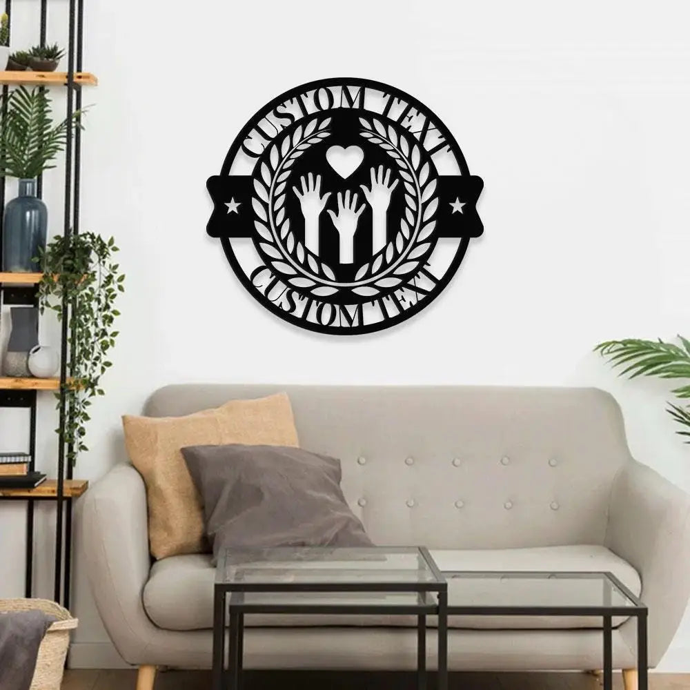 Our Family Metal House Metal Sign Veteran Metal Sign Housewarming Outdoor Door Decor Address Wall Art Perfect Gift for