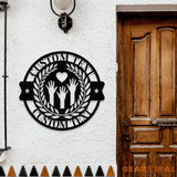 Our Family Metal House Metal Sign Veteran Metal Sign Housewarming Outdoor Door Decor Address Wall Art Perfect Gift for