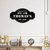 Our Family Personalized Metal Wall Art - Custom Family Metal Sign - Family Name Wall Decor - Home Decor - Vintage Metal