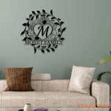 Our Personalized Family Name Metal Art Name Sign Closing Gift Metal Monogram Housewarming Wedding Monogram Anniversary