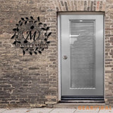 Our Personalized Family Name Metal Art Name Sign Closing Gift Metal Monogram Housewarming Wedding Monogram Anniversary