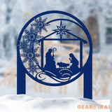 Outdoor Christmas Nativity Scene Metal Stake Christmas Decor Nativity Yard Stake Metal Outdoor Holiday Decoration