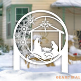 Outdoor Christmas Nativity Scene Metal Stake Christmas Decor Nativity Yard Stake Metal Outdoor Holiday Decoration